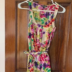 Watercolor floral dress